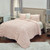 Pink Geometric Twin Quilt