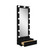 74" Black Wood Lighted Freestanding Framed Full Length Mirror