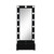 74" Black Wood Lighted Freestanding Framed Full Length Mirror
