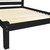 Black Solid Wood Twin Bed Frame Home Accent