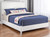 White Solid Wood Queen Bed Frame