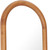 66" Natural Solid Wood Arch Framed Full Length Mirror