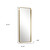 71" Gold Metal Framed Full Length Mirror