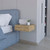 5" Beige Wood One Drawer Floating Nightstand