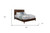 Brown Solid Wood California King Bed Frame