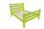 Lime Green Solid Wood Queen Bed Frame Decor