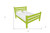 Lime Green Solid Wood Queen Bed Frame Decor