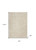 Homeroots Home Decor 5 X 7 Inches Ivory and Beige Non Skid Indoor Outdoor Area Rug