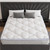 2" White Cotton King Mattress Topper