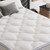 2" White Cotton King Mattress Topper