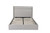 Gray Fabric Upholstered Queen Bed Frame