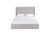 Gray Fabric Upholstered Queen Bed Frame