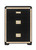 48" Black And Gold Faux Crystal Bling Wood Six Drawer Dresser