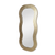 48" Gold Wood Abstract Accent Mirror