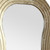 48" Gold Wood Abstract Accent Mirror