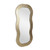 48" Gold Wood Abstract Accent Mirror