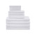 Set of Twelve White Cotton Quick Dry Towel Set