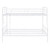 White Full XL Over Queen Contemporary Metal Bunk Bed