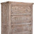 37" Natural Solid Wood Four Drawer Dresser
