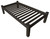 Dark Brown Solid Wood Twin Bed Frame