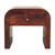 16" Walnut Solid Wood One Drawer Nightstand