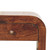 16" Walnut Solid Wood One Drawer Nightstand