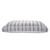 24" X 36" Gray Tan And White Striped Pillow Style Pet Bed With Removable Cover