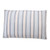 24" X 36" Gray Tan And White Striped Pillow Style Pet Bed With Removable Cover