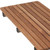 14" X 26" Brown Teak Rectangular Shower Bench
