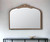 31" Gold Arch Iron Framed Accent Mirror