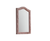 30" Pink Abstract Wood Framed Mounted Dresser Mirror