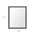32" Black Framed Bathroom Vanity Mirror