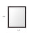 26" Black Framed Bathroom Vanity Mirror Glass