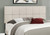 Beige Tufted Linen Queen Bed Frame