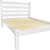 White Solid Wood Queen Bed Frame - 608219001865
