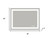 28" Clear Lighted Frameless Bathroom Vanity Mirror