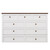 White Wood Queen Murphy Bed With USB And Drawer