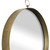 28" Gold Round Iron Framed Accent Mirror