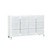 63" Gray Wood Six Drawer Double Dresser