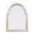 24" Gold Arch Metal Framed Accent Mirror