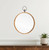 30" Bronze Round Metal Framed Accent Mirror