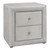 21" Light Gray Wood Two Drawer Nightstand