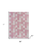 Pink Knitted Cotton Geometric Throw
