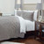Gray Polka Dots Queen Quilt
