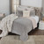 Gray Polka Dots Queen Quilt