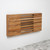 24" Brown Wall Mount Teak Rectangular Shower Bench