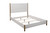 Gold And White Wood Queen Bed Frame