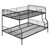 Black Full XL Over Queen Contemporary Metal Bunk Bed
