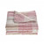 Pink Knitted Cotton Geometric Throw Home Accent