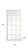 69" Gold Iron Freestanding Geometric Framed Standing Mirror